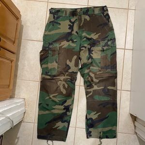 Camouflage Combat Cargo Trousers